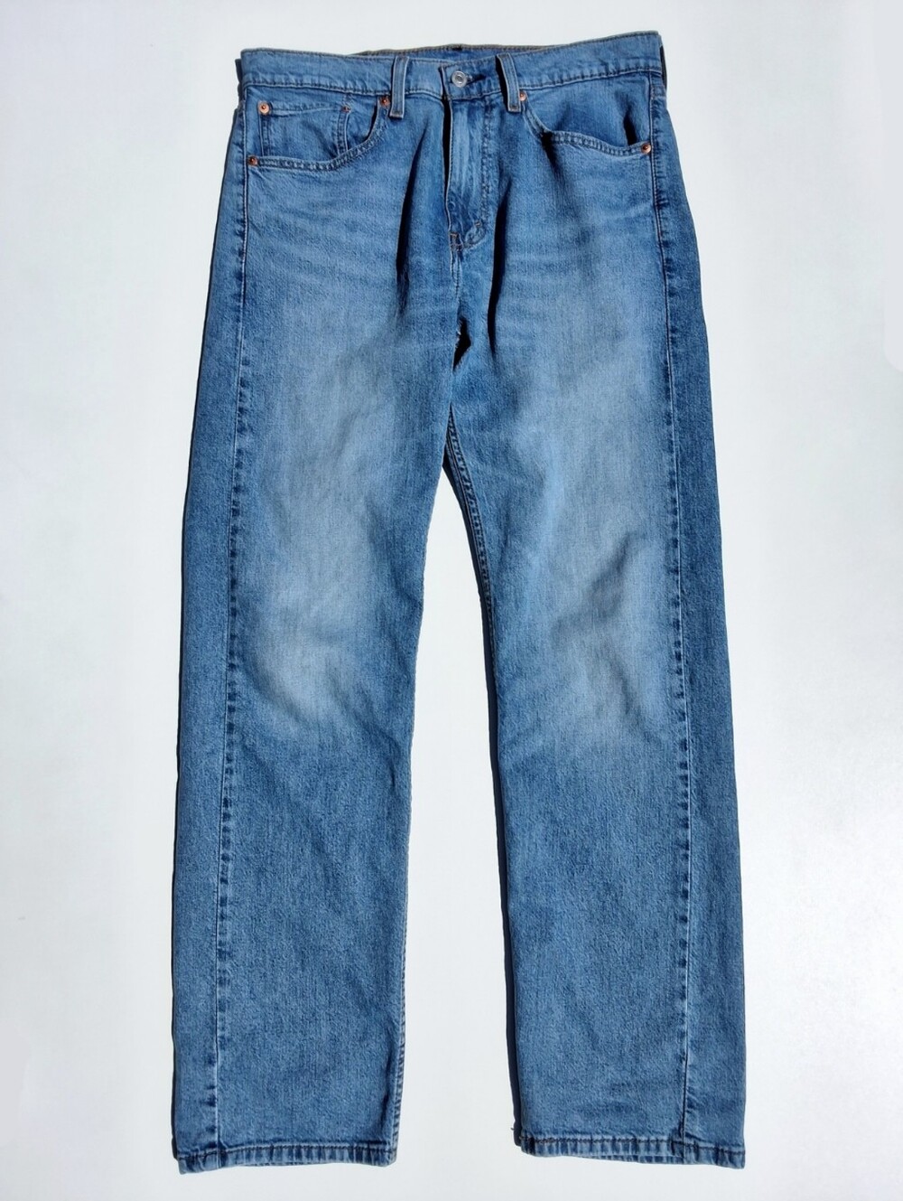 (32x32) Levis 505 Regular Fit Men's Jeans - Medium Wash Blue